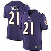 Nike Baltimore Ravens #21 Lardarius Webb Purple Team Color NFL Vapor Untouchable Limited Jersey,baseball caps,new era cap wholesale,wholesale hats